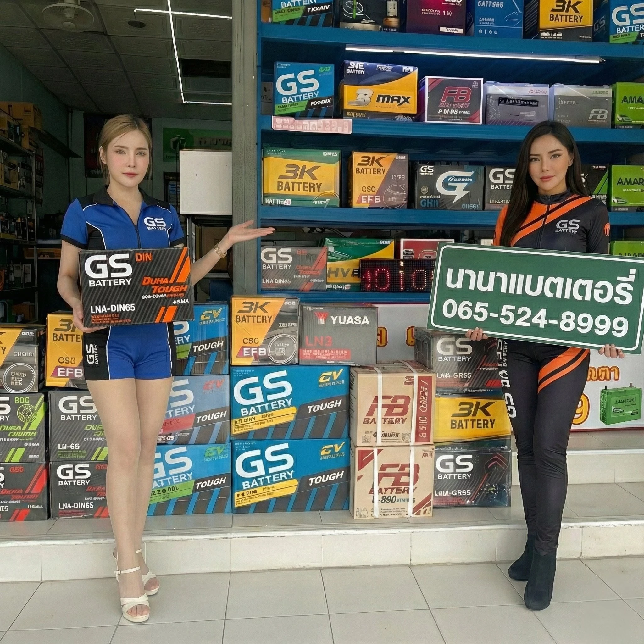 พนักงานนานาแบตเตอรี่ชุมพร พร้อมให้บริการตลอด 24 ชั่วโมง